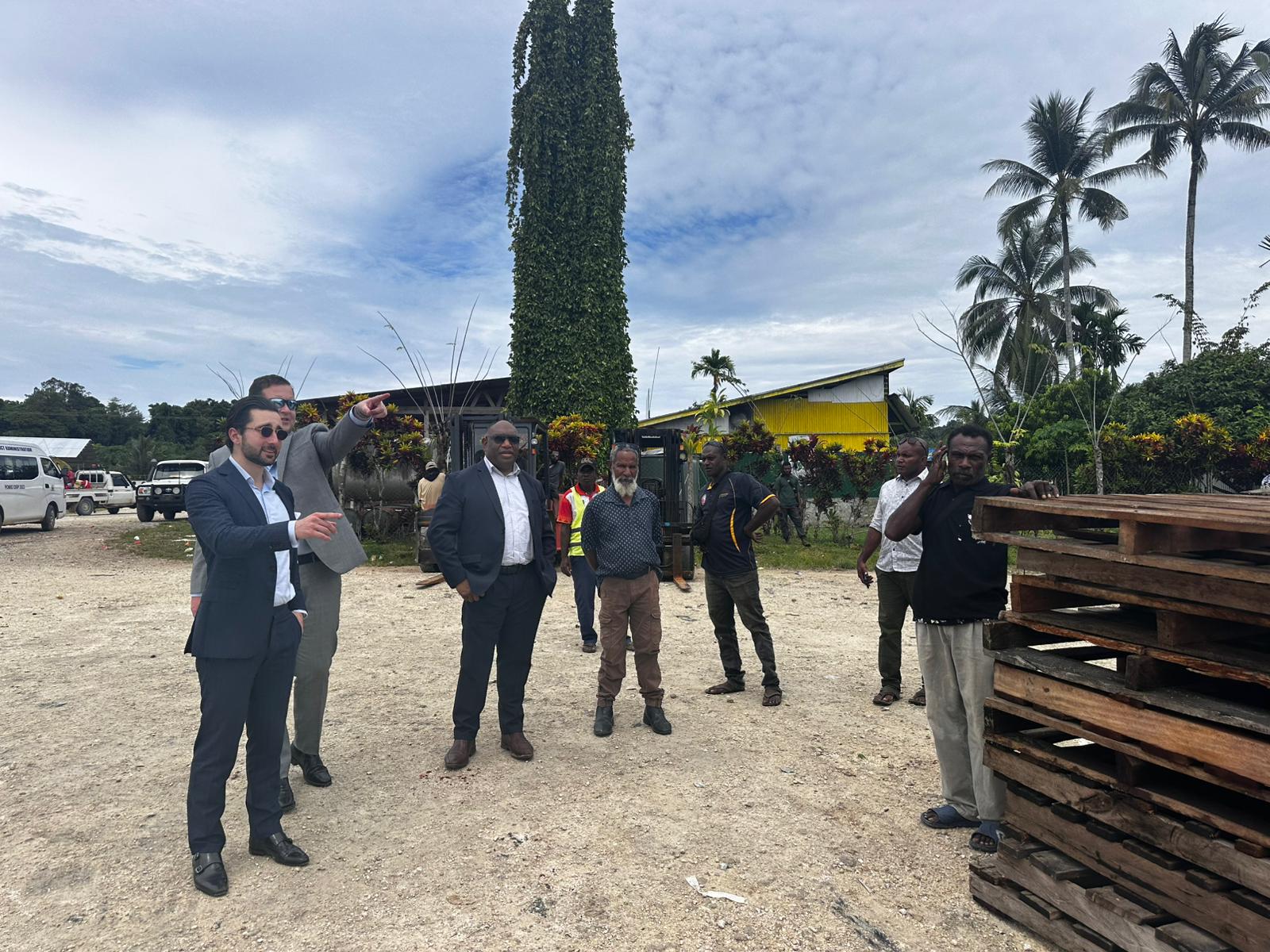 On-ground site assessment and community interface in Pomio District